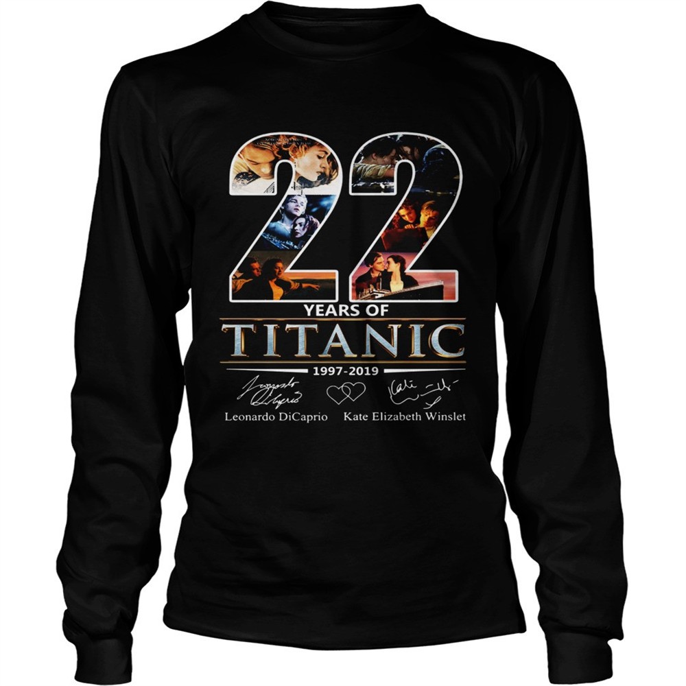 22-years-of-titanic-leonardo-dicaprio-kate-elizabeth-winslet-shirt-e9kctvj7 22 Years of Titanic Leonardo Dicaprio Kate Elizabeth Winslet shirt