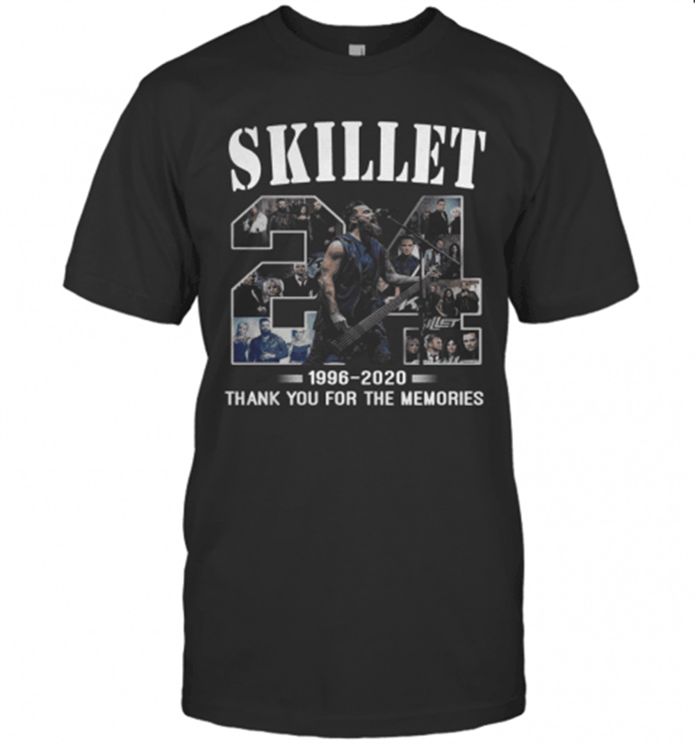24 Skillet 1996 2020 Thank You For The Memories T-Shirt