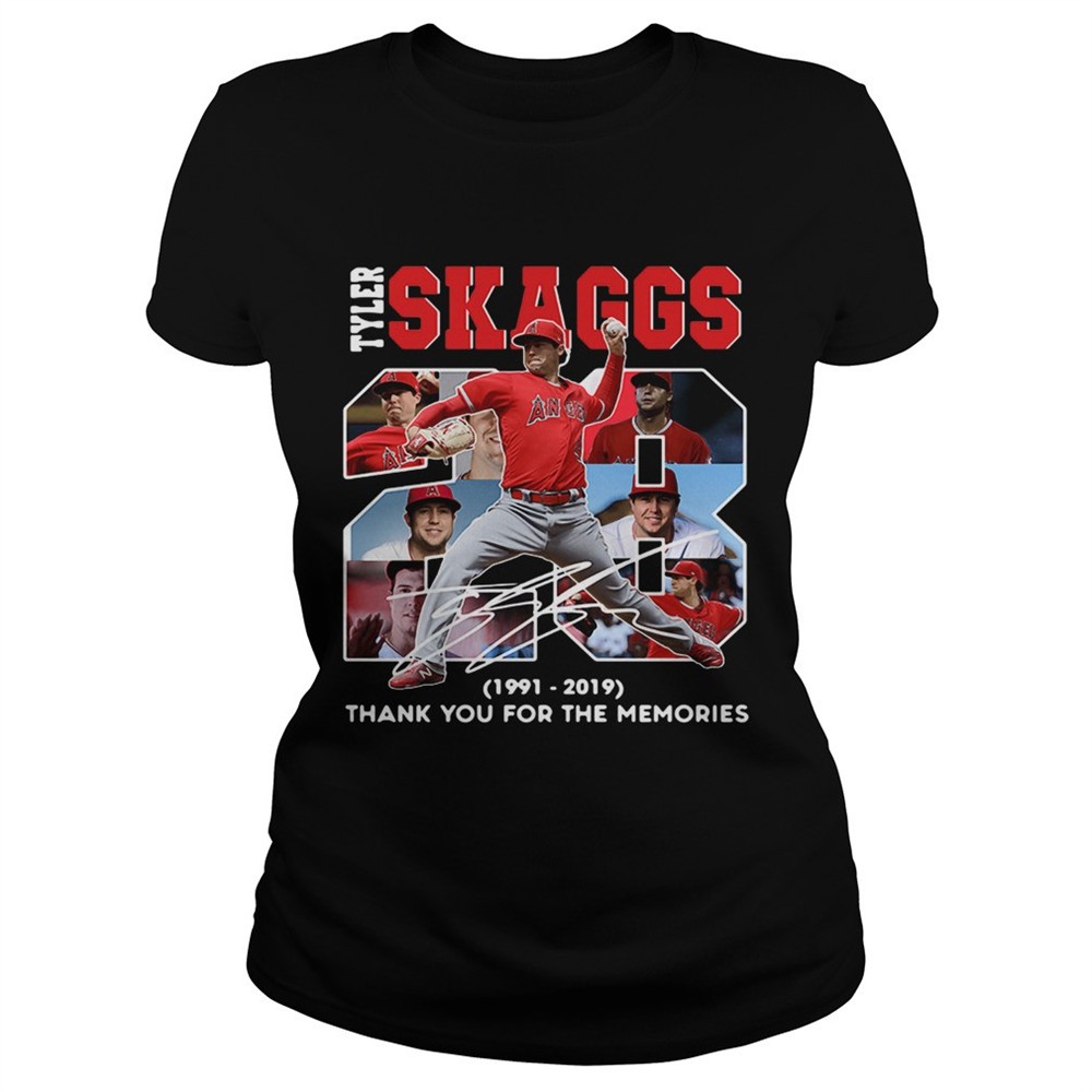 28-years-tyler-skaggs-1991-2019-thank-you-for-the-memories-shirt-orgcio3c 28 Years Tyler Skaggs 1991 2019 thank you for the memories shirt