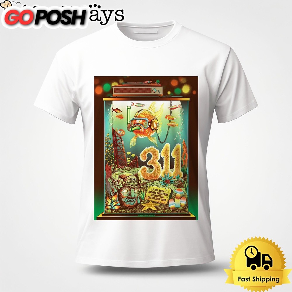 311 Band Live At Jacobs Pavilion Cleveland OH On July 28 2024 Unisex T-Shirt