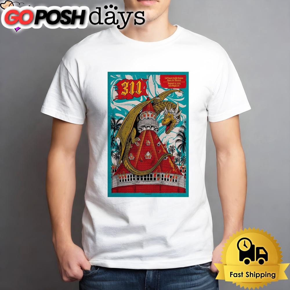 311 Tour At Cal Coast Credit Union Open Air Theatre In San Diego CA 2024 Unisex T-Shirt