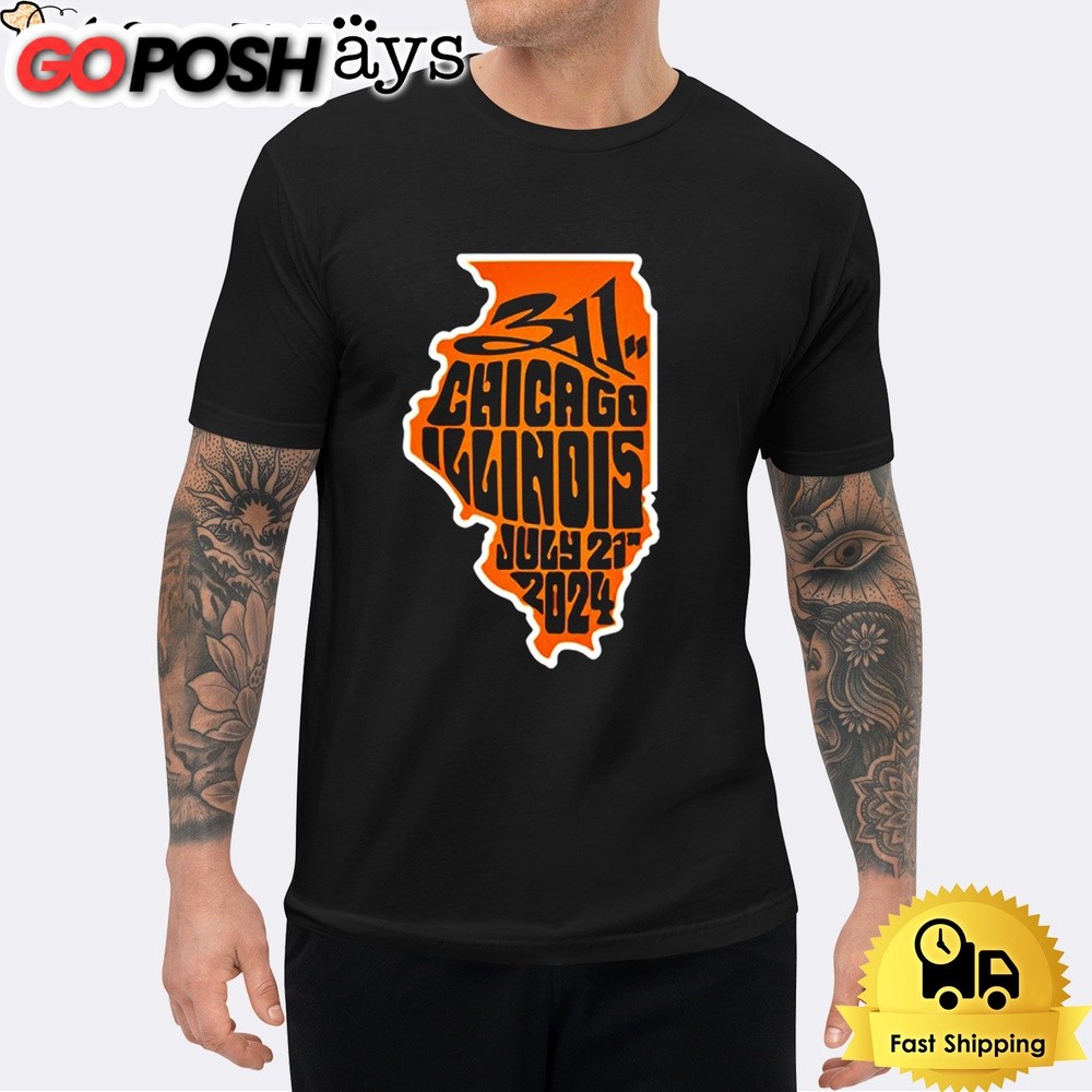 311 Tour In Chicago IL On July 21 2024 Unisex T-Shirt