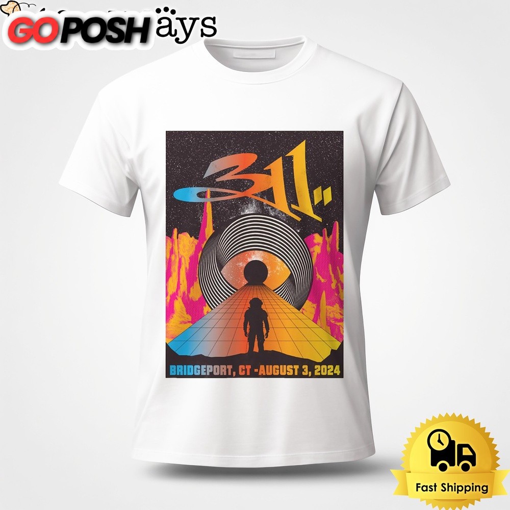 311 Tour On August 3 2024 Hartford HealthCare Amphitheater Bridgeport CT Unisex T-Shirt