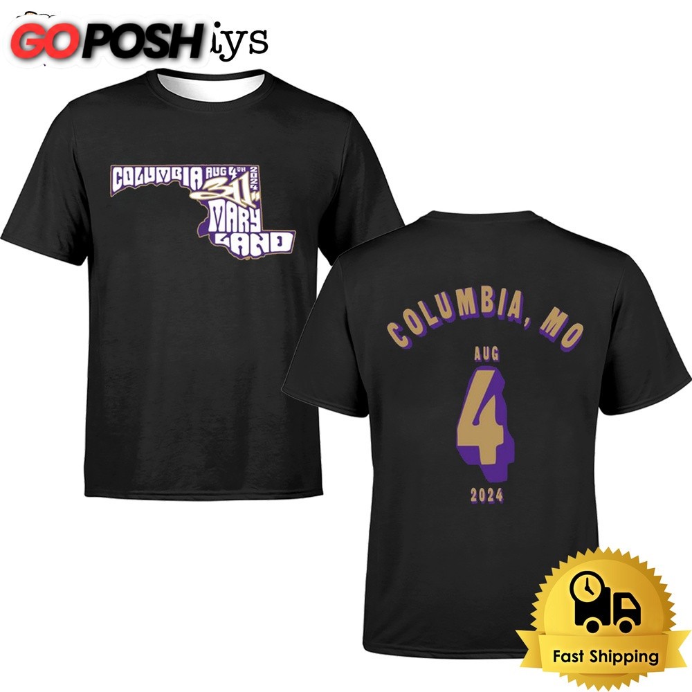 311 Tour On August 4 2024 Merriweather Post Pavilion Columbia MD T Shirt
