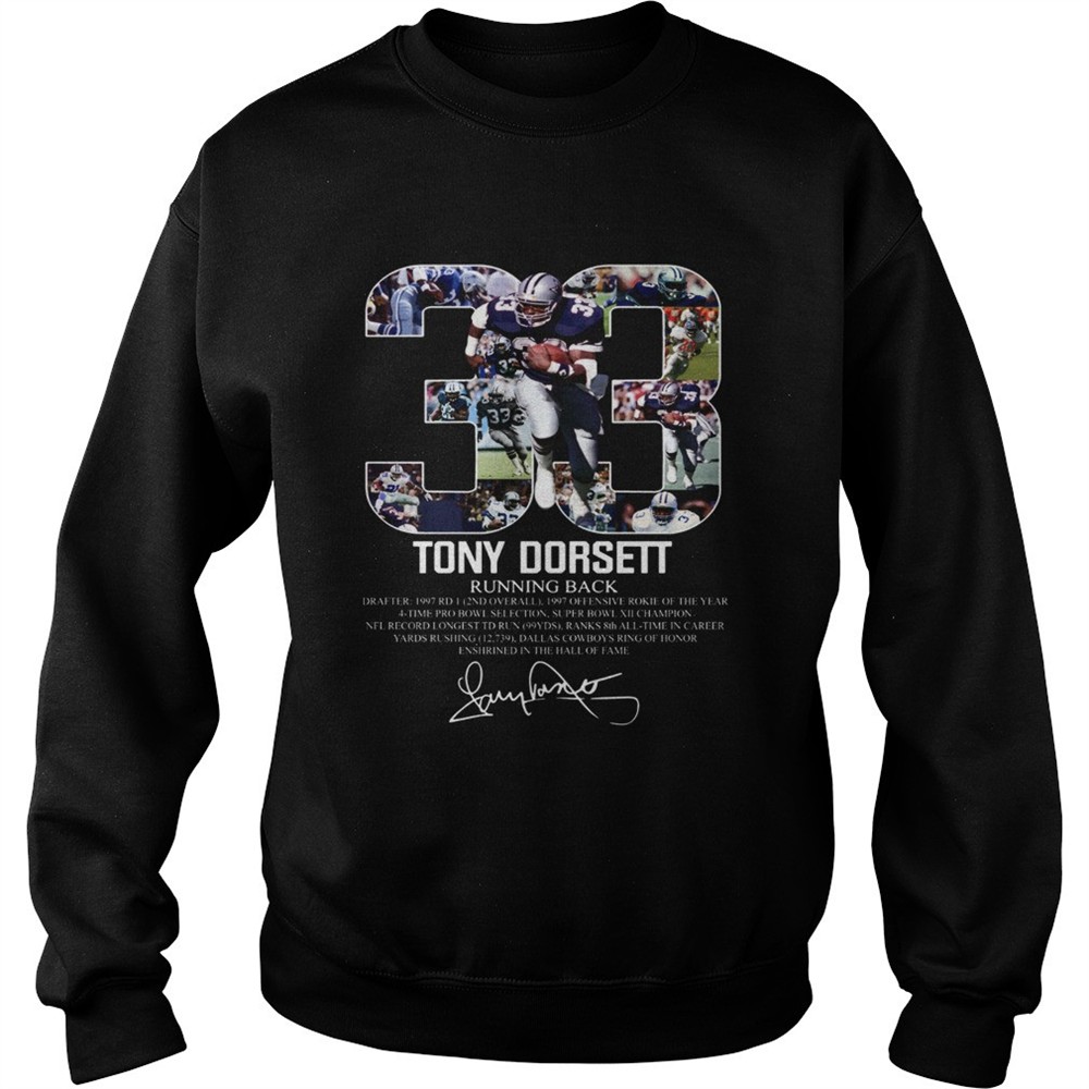 33 Tony Dorsett Dallas Cowboys Running back shirt