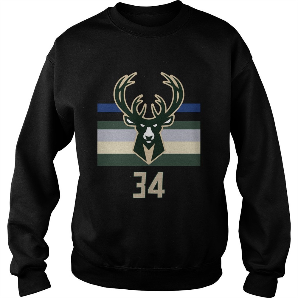 34 Giannis Antetokounmpo Milwaukee Bucks shirt
