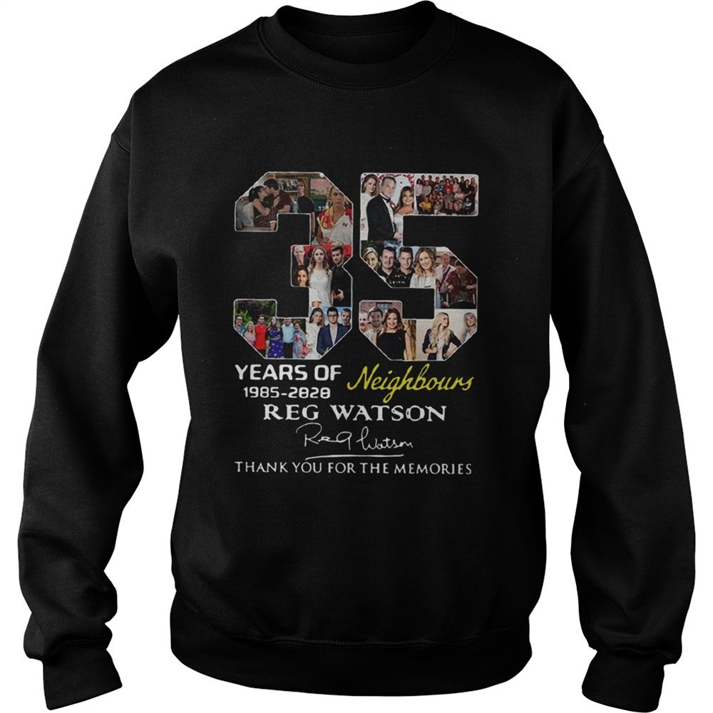 35 Years of Neighbours Reg Watson thank you for the memories shirt