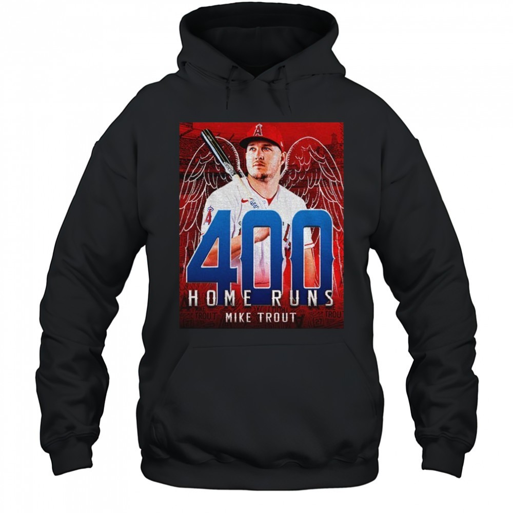 400 Career Home Runs Mike Trout LA Angels shirt
