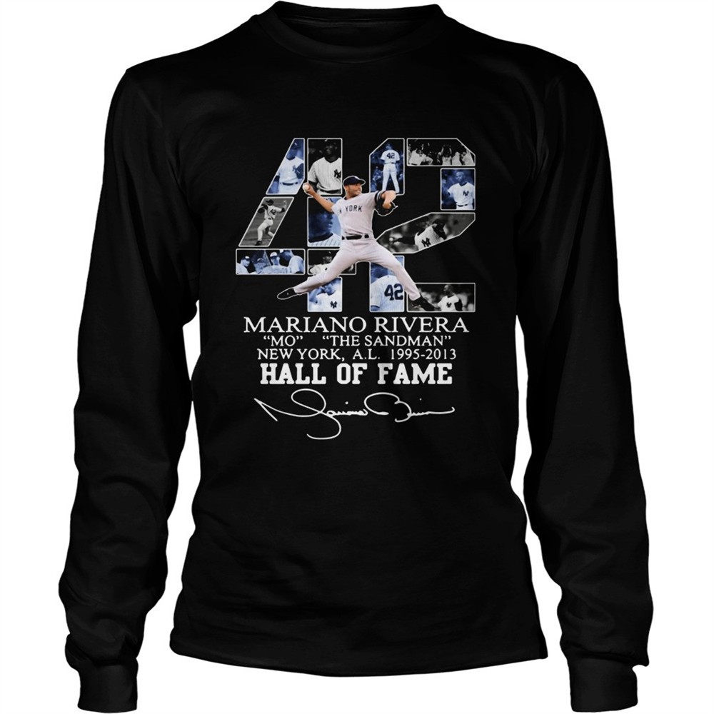 42-mariano-rivera-mo-the-sandman-new-york-al-1995-2013-hall-of-fame-shirt-7ocaitq2 42 Mariano Rivera Mo the Sandman New York al 1995 2013 Hall of fame shirt