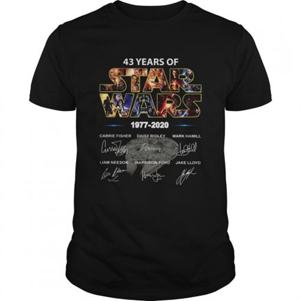 43-years-of-star-war-1977-2020-signatures-shirt-7agcyq9f 43 Years Of Star War 1977 2020 Signatures shirt