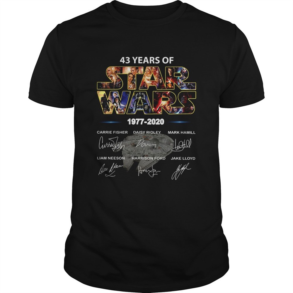 43-years-of-star-war-1977-2020-signatures-shirt-7agcyq9f 43 Years Of Star War 1977 2020 Signatures shirt