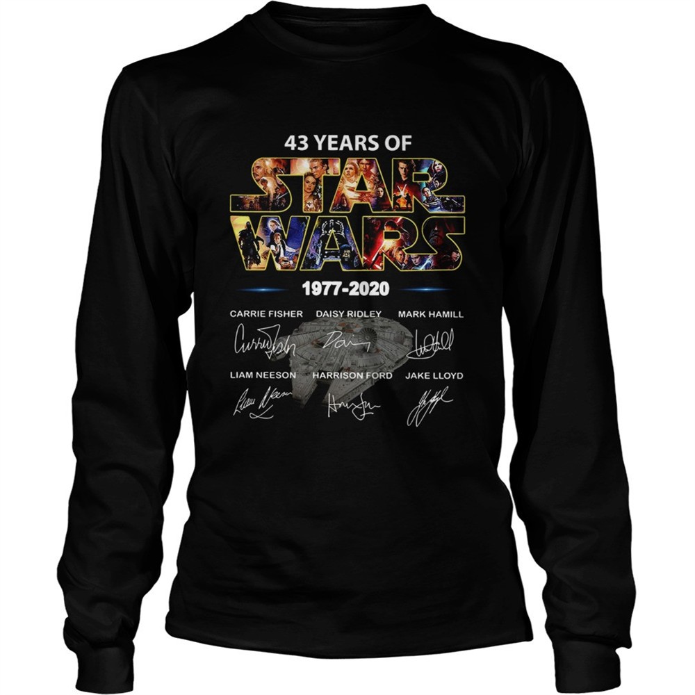 43-years-of-star-war-1977-2020-signatures-shirt-7agcyq9f 43 Years Of Star War 1977 2020 Signatures shirt