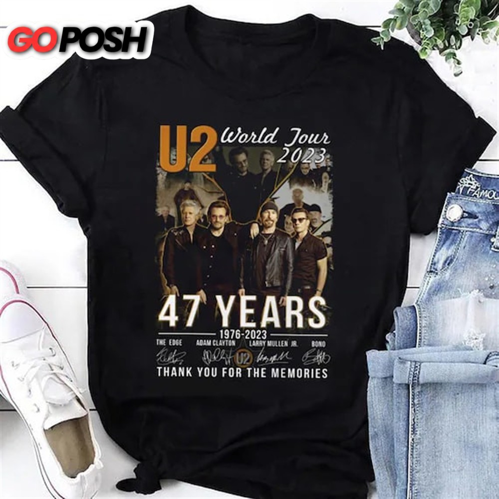 47 Years U2 Band Signature Shirt U2 Band Shirt Achtung Baby