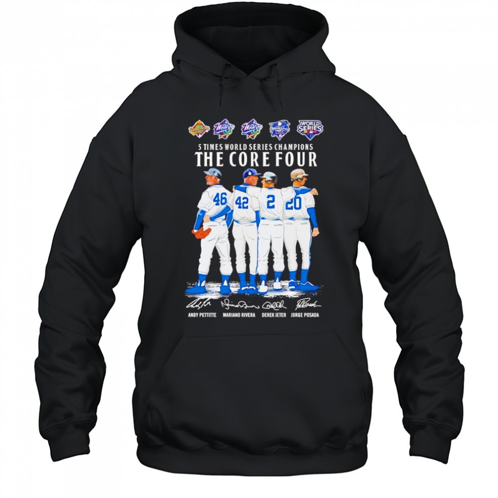 5 times World Series Champions the core four shirt