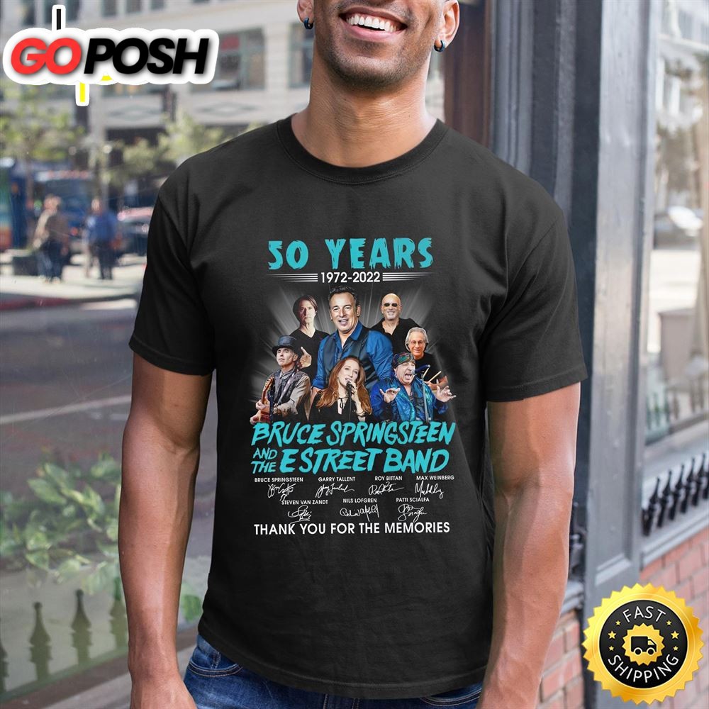 50 Years Bruce Springsteen And The Street Band Thank You For The Memories Unisex T-Shirt