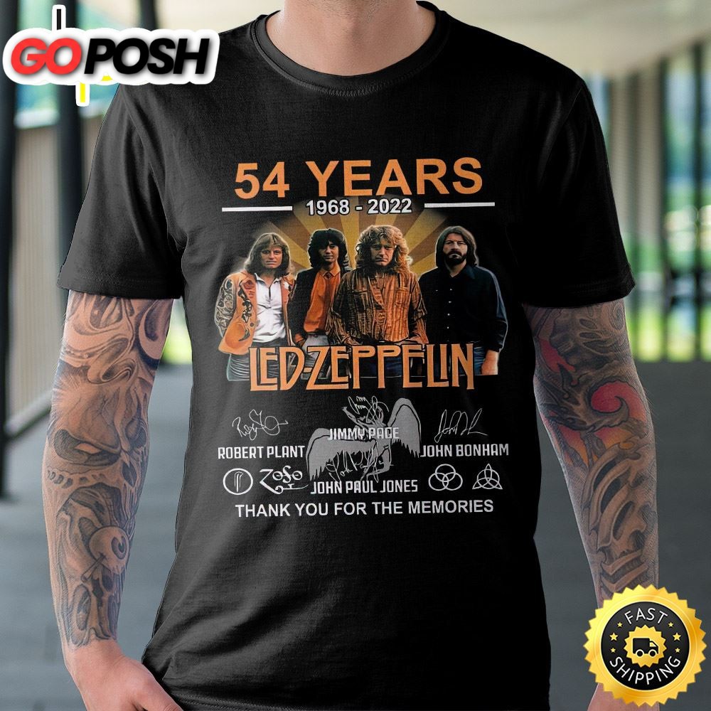 54 Years Led Zeppelin Thank You For The Memories Unisex T-Shirt