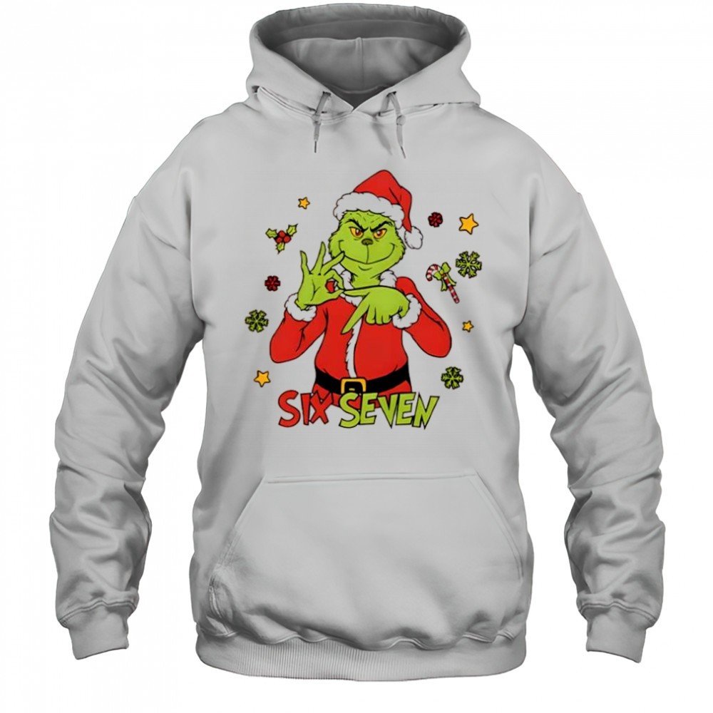 6 7 Six Seven Meme Grinch Christmas Shirt