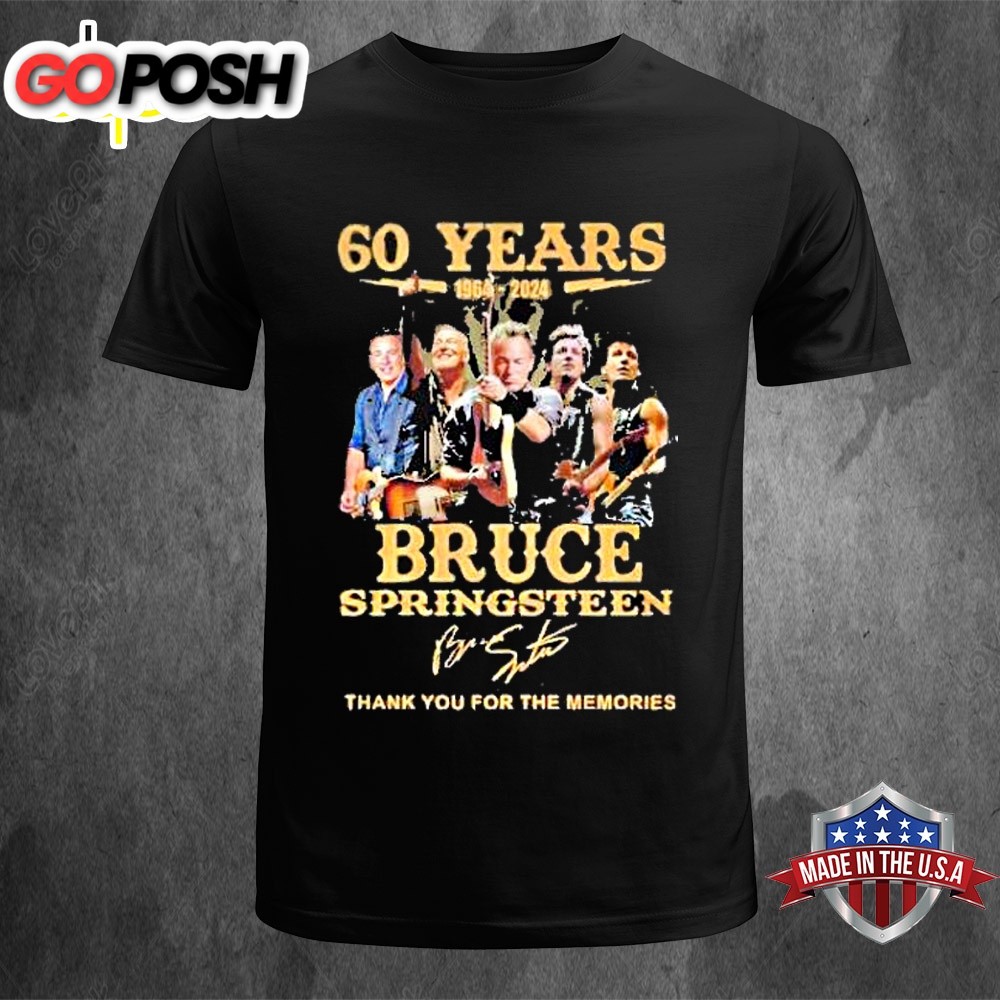 60 Years 1964-2025 Bruce Springsteen Thank You For The Memories Unisex T-Shirt