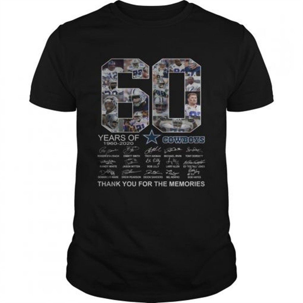 60-years-of-dallas-cowboys-thank-you-for-the-memories-shirt-a95gwkfb 60 years of Dallas Cowboys Thank you for the memories shirt