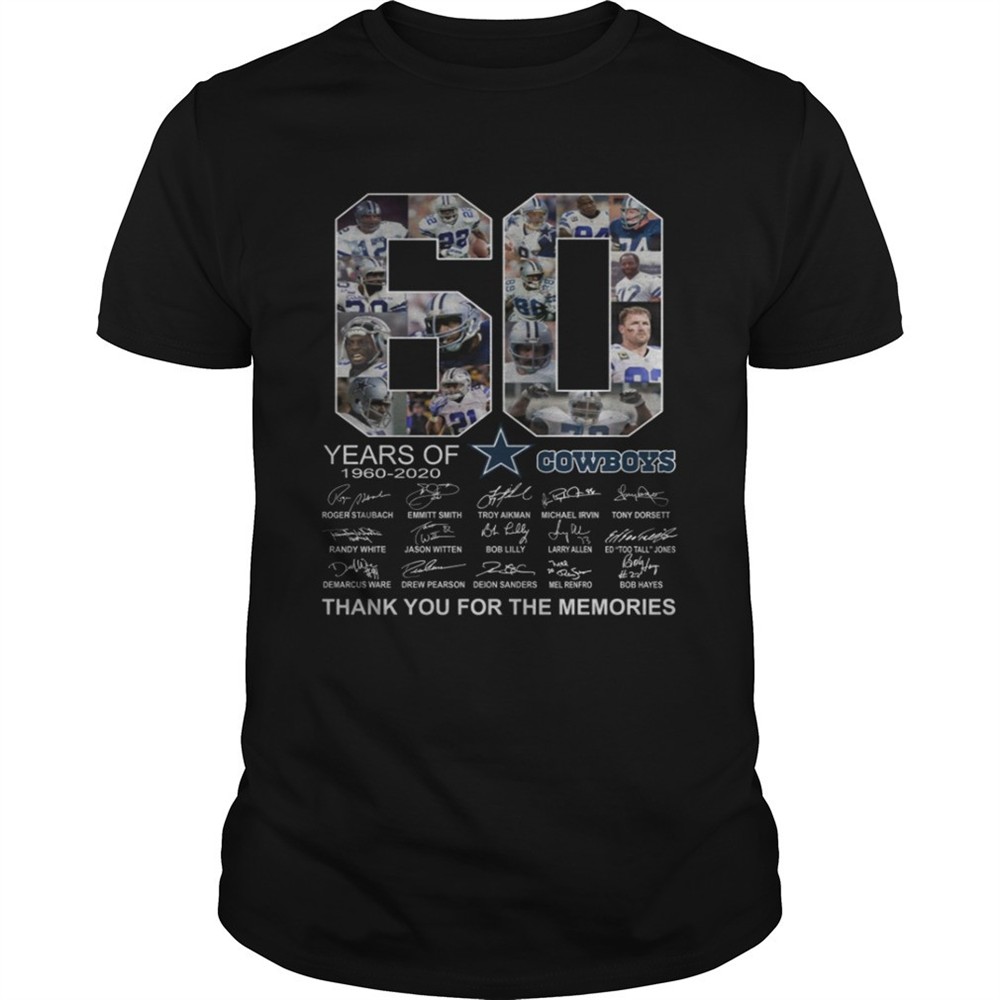 60-years-of-dallas-cowboys-thank-you-for-the-memories-shirt-a95gwkfb 60 years of Dallas Cowboys Thank you for the memories shirt