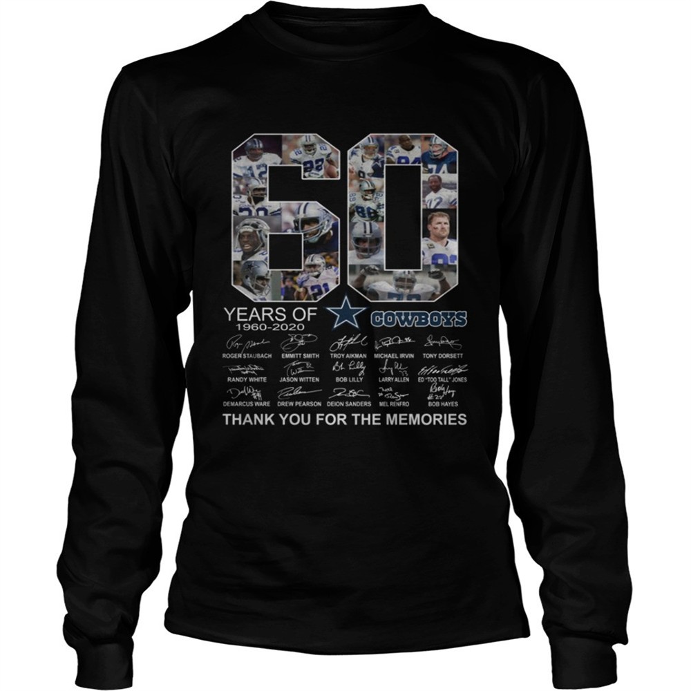 60-years-of-dallas-cowboys-thank-you-for-the-memories-shirt-a95gwkfb 60 years of Dallas Cowboys Thank you for the memories shirt