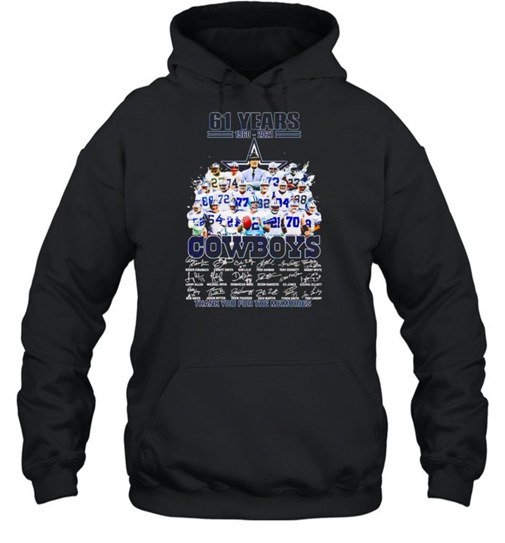 61 years Cowboys 1960 2021 thank you for the memories shirt