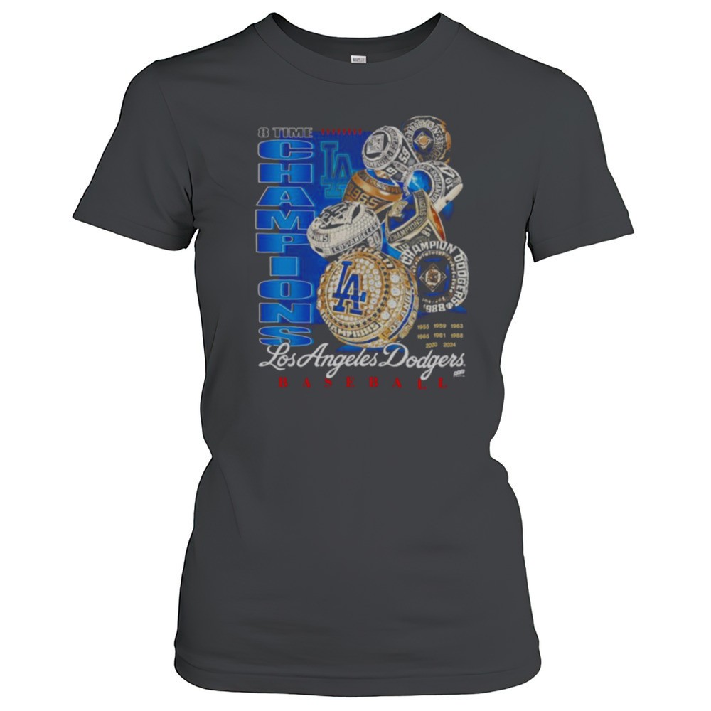 8-time-champions-los-angeles-dodgers-baseball-rings-shirt-185g4mds 8 Time Champions Los Angeles Dodgers Baseball Rings Shirt