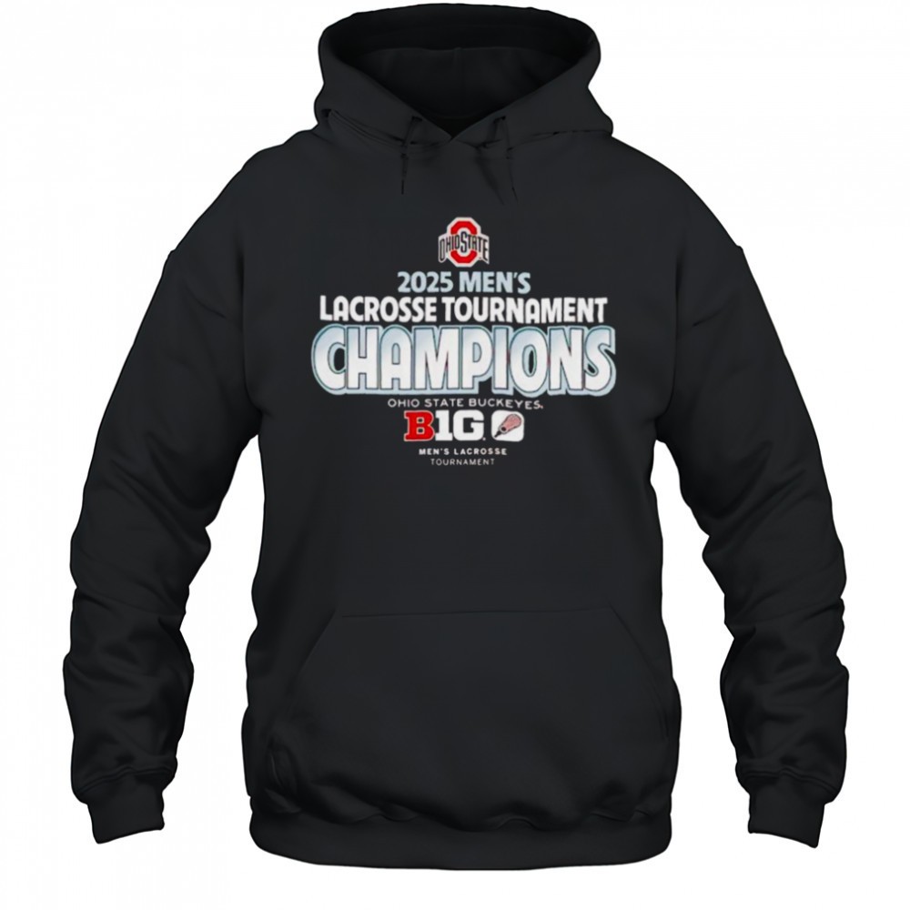 84 Scarlet Ohio State Buckeyes 2025 Big Ten Mens Lacrosse Conference Tournament Champions T Shirt