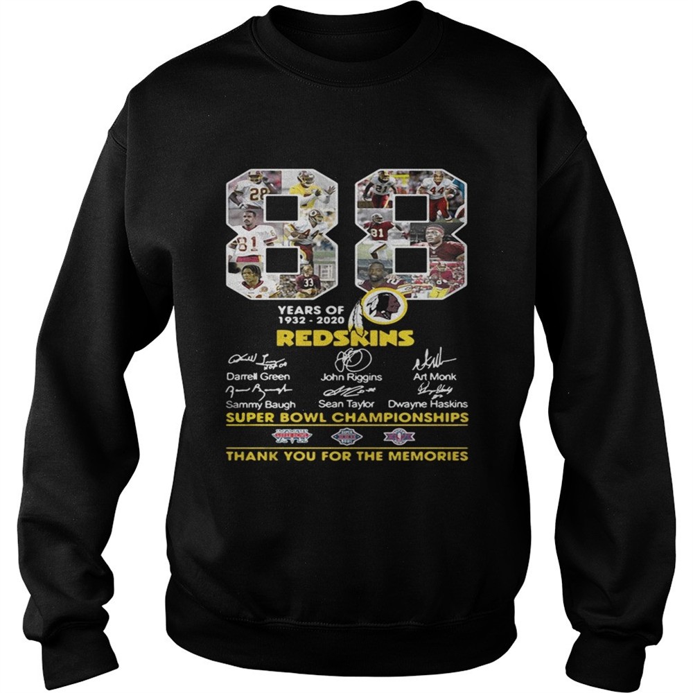 88 years of 19322020 Washington Redskins Signature shirt