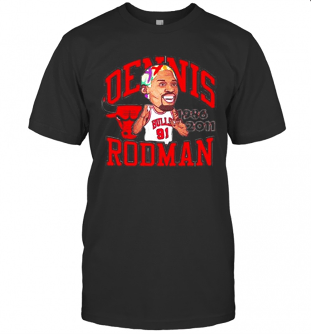 91-dennis-rodman-chicago-bulls-1986-2011-t-shirt-jayrd7v3 91 Dennis Rodman Chicago Bulls 1986 2011 T-Shirt