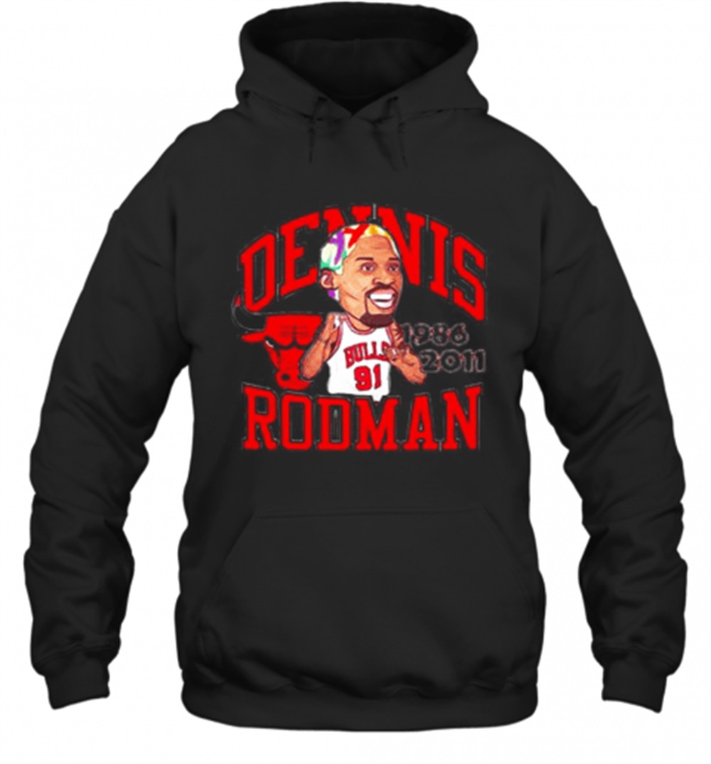 91 Dennis Rodman Chicago Bulls 1986 2011 T-Shirt