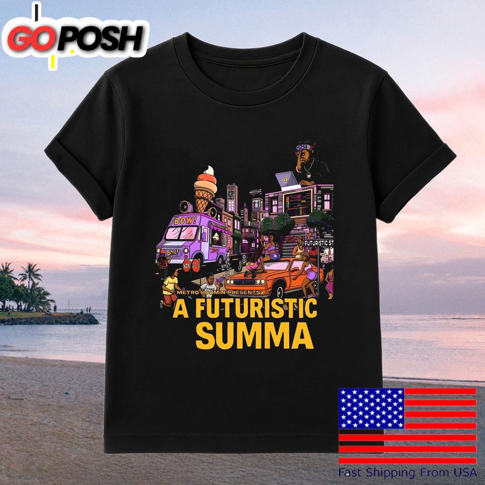 A Futuristic Summa Rap Album Cover Street Art Cartoon Hip Hop T-Shirt