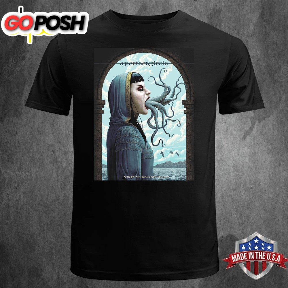 A Perfect Circle Tonight Poster For Alpharetta GA At Ameris Bank Ampitheatre On April 09 2025 Unisex T-shirt