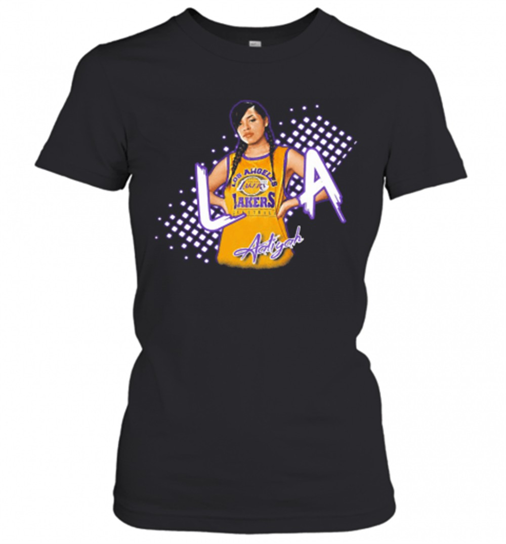 aaliyah-los-angeles-lakers-basketball-t-shirt-s6b374fj Aaliyah Los Angeles Lakers Basketball T-Shirt