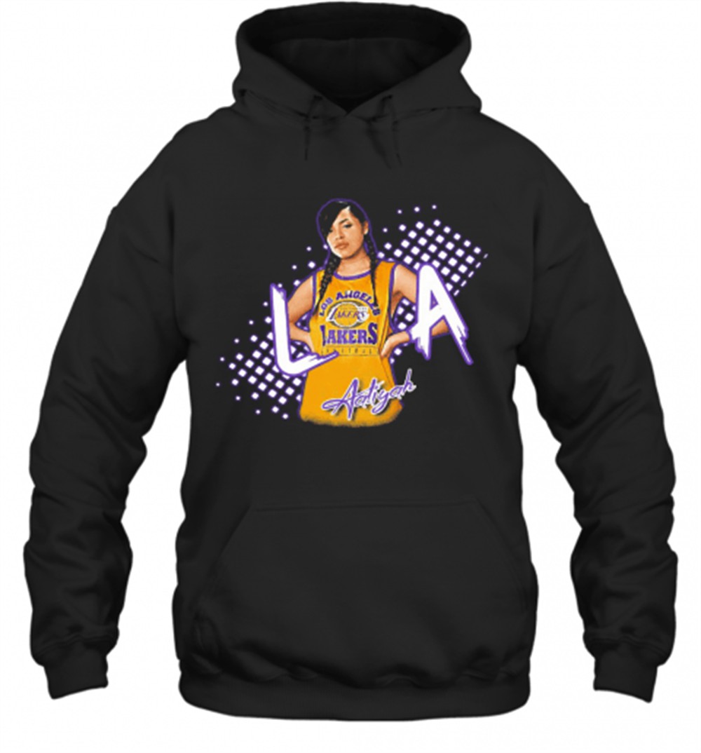 Aaliyah Los Angeles Lakers Basketball T-Shirt