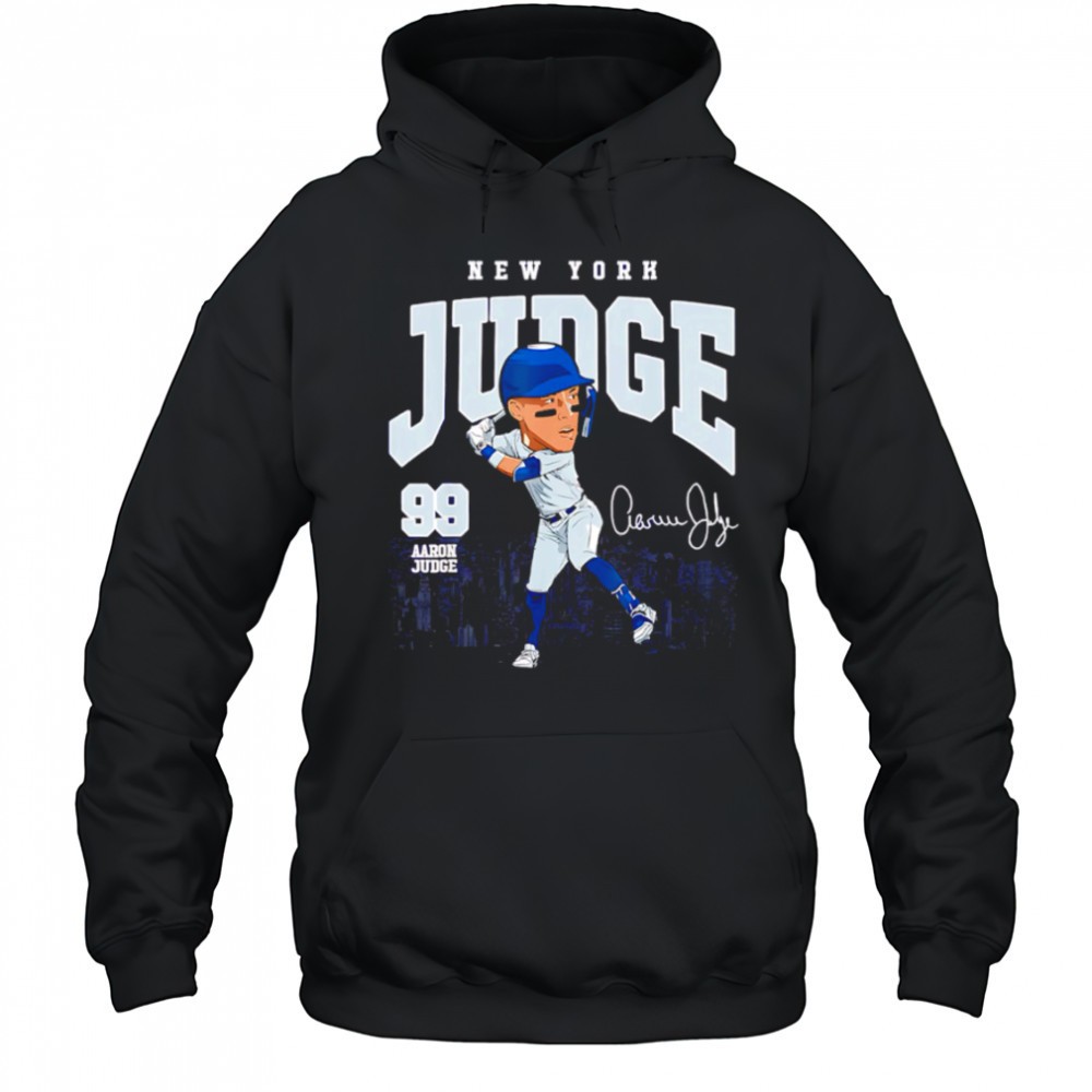 Aaron Judge New York Baseball MLB Players Skyline cartoon shirt
