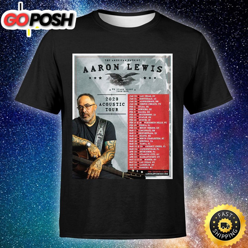 Aaron Lewis Announces Early 2025 Acoustic Tour Unisex T-shirt