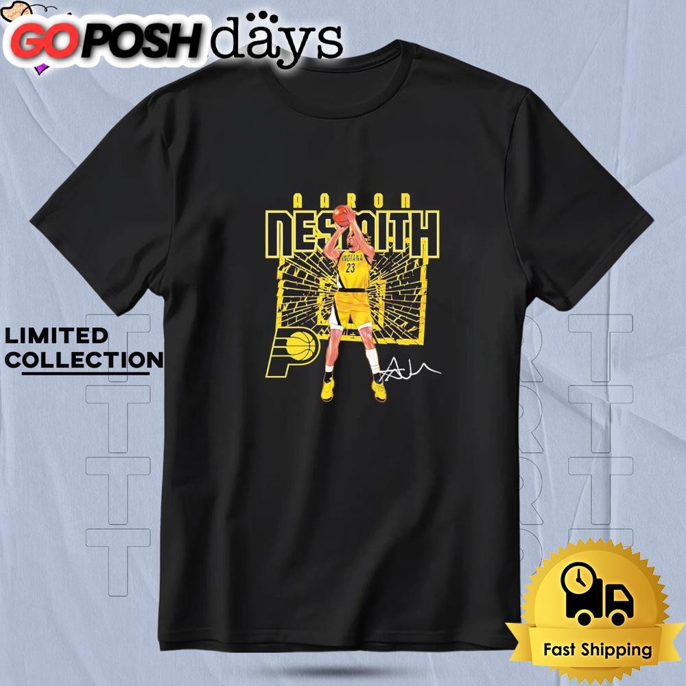 Aaron Nesmith Indiana Pacers Shattered 2025 Signature T Shirt