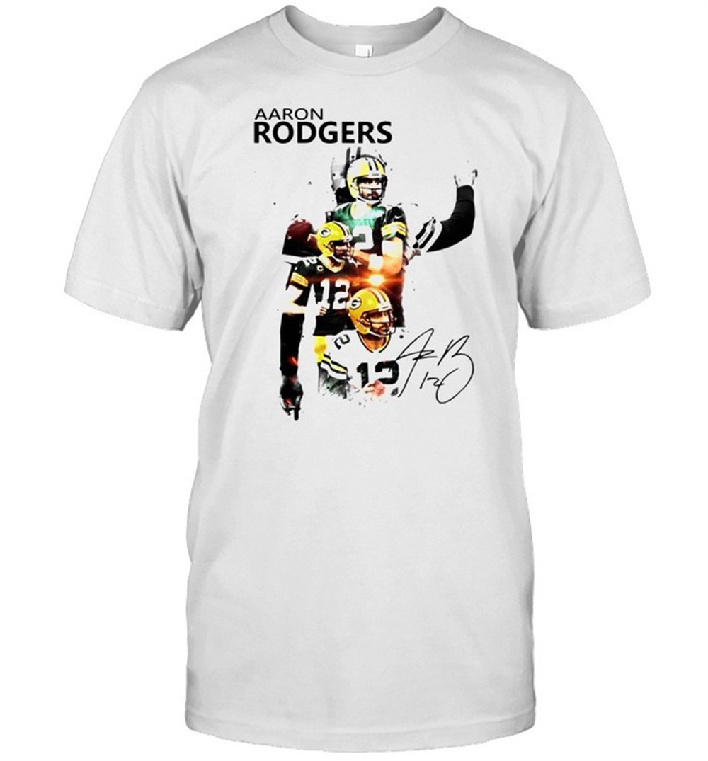 aaron-rodgers-green-bay-packers-signature-t-shirt-hxfxgndh Aaron Rodgers Green Bay Packers signature t-shirt