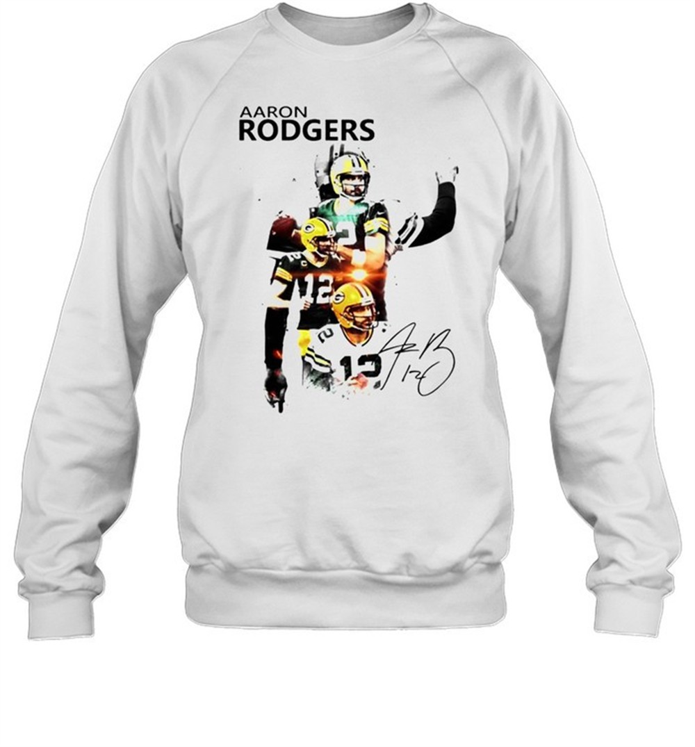 aaron-rodgers-green-bay-packers-signature-t-shirt-hxfxgndh Aaron Rodgers Green Bay Packers signature t-shirt