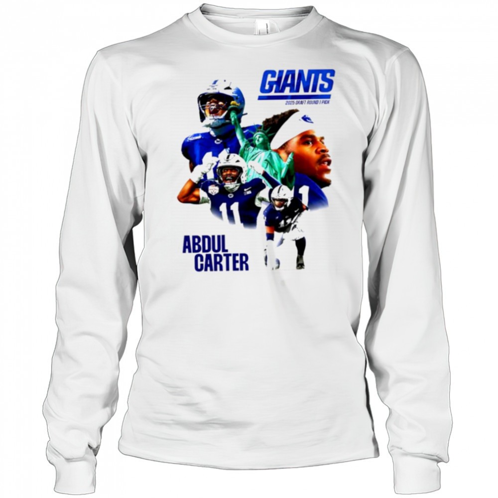 abdul-carter-ny-giants-2025-draft-round-1-pick-shirt-qosqgc2j Abdul Carter NY Giants 2025 Draft round 1 pick shirt