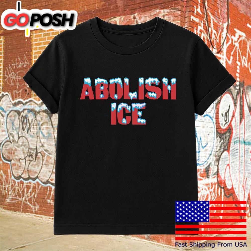 Abolish Ice Melting Patriotic Protest Graphic T Shirt