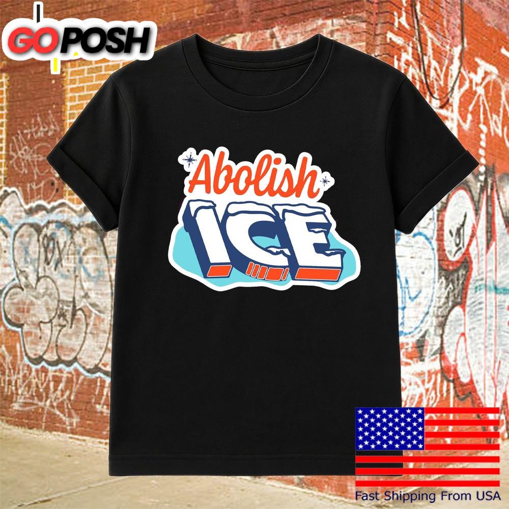 Abolish Ice Sticker Style Colorful Protest Immigration Rights T Shirt