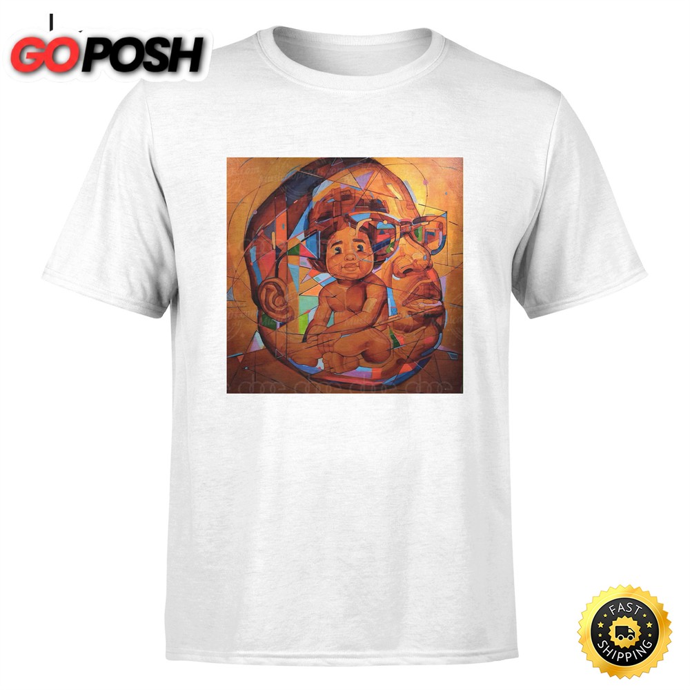 Abstract Baby Biggie And Head Artwork T-Shirt