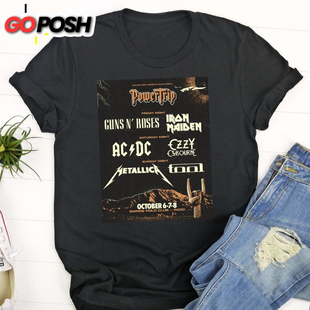 Ac-Dc Tour 2025 Power Trip Unisex T-Shirt