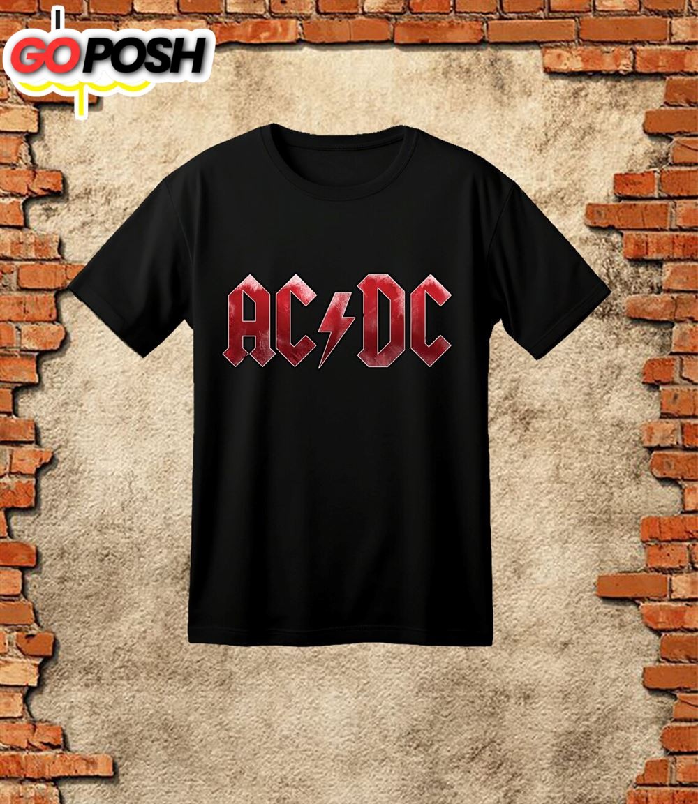 Acdc Band 50th Anniversary 1973 – 2025 Signature Black T-Shirt