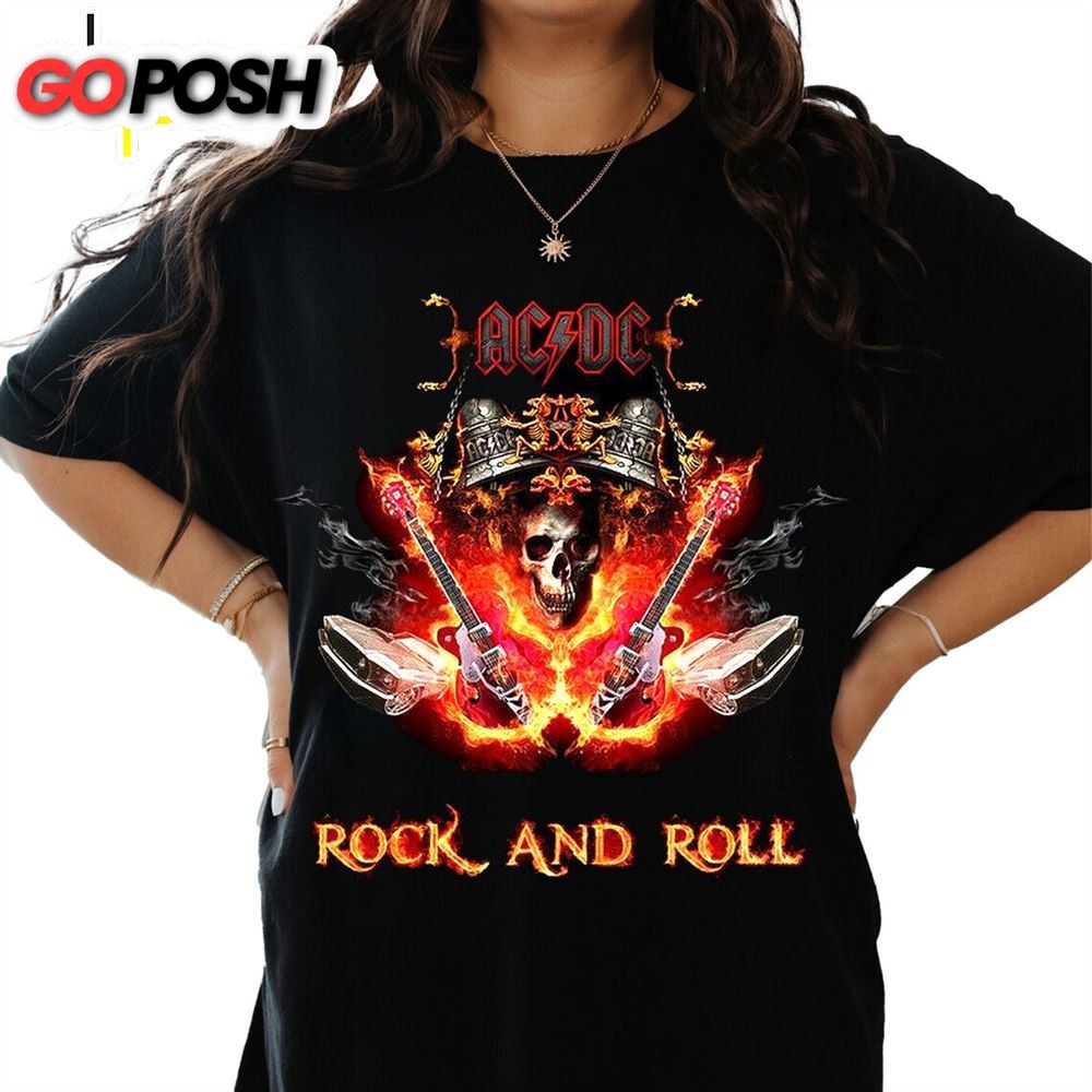 Acdc Vintage Acdc Shirt Fan Gifts Tour 2025 T-Shirt