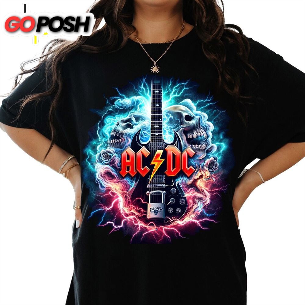 Acdc Vintage Tour 2025 Acdc Shirt Fan Gifts