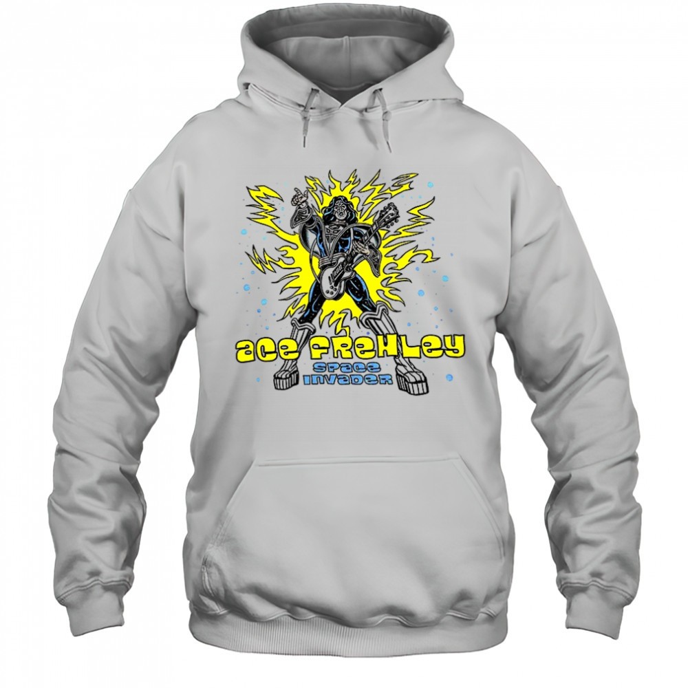 Ace Frehley Kiss rock space invader shirt