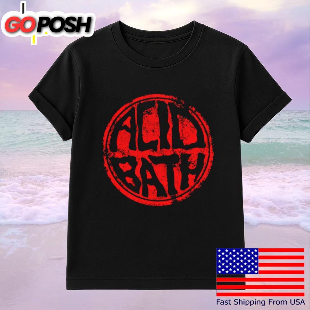Acid Bath Worn ‘N Torn Logo Red T-Shirt